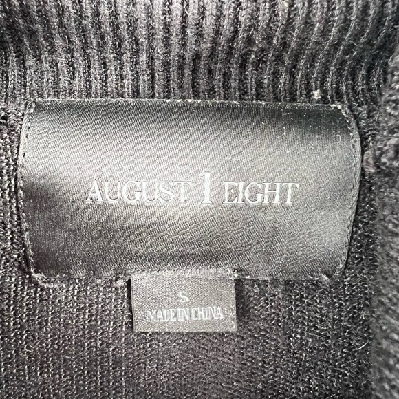 August 1 Eight Black Turtleneck Sweater Size Small - Picture 4 of 5